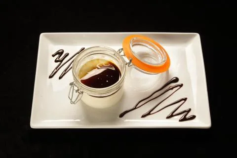 Creme caramel Stock Photos