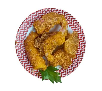 Creole Fried Shrimp Foto stock