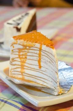 Crepe cake 스톡 사진