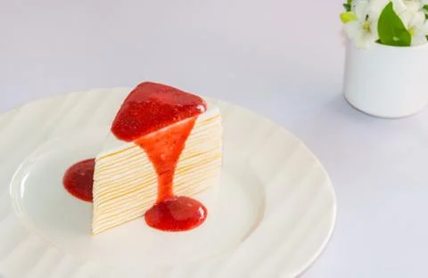 Crepe cake Stock Photos