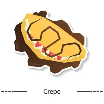Crepe Illustrazione stock