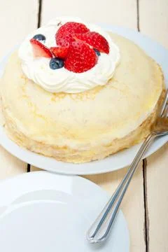 Crepe pancake cake Stock Photos