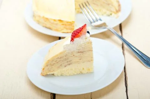 Crepe pancake cake Stock Photos