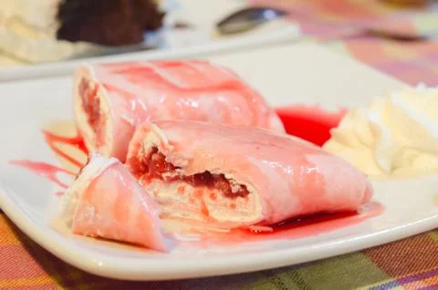 Crepe rolls Stock-Fotos