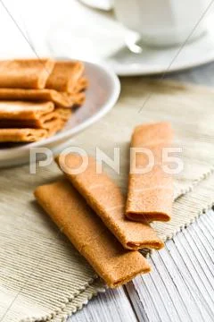 Crepes dentelle Stock Photos