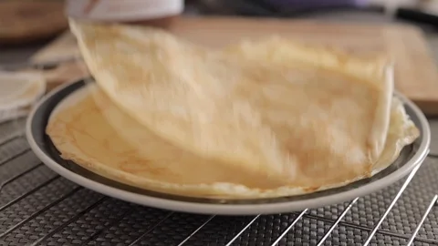Crepes side view large Stock Footage 130063225