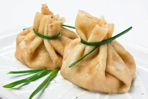 Crepes stuffed Foto stock
