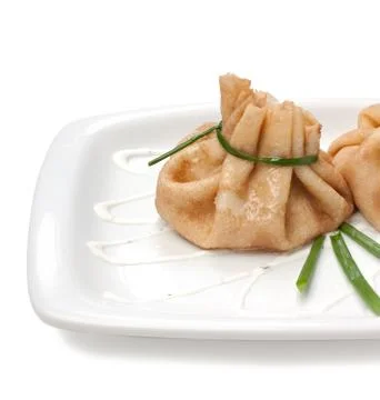 Crepes stuffed Foto stock