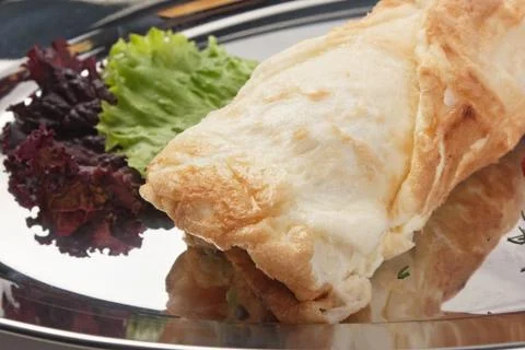 Crepes stuffed Foto stock