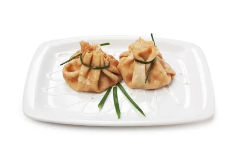 Crepes stuffed Foto stock