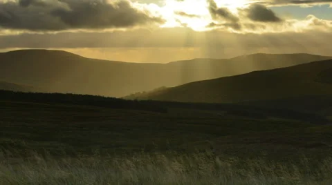 Crepuscular rays Stock Footage 32401521