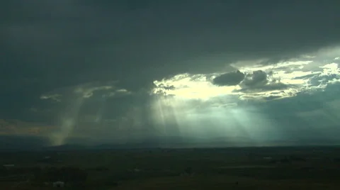 Crepuscular Rays Video stock 54740707