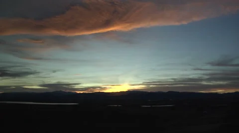 Crepusculars at Sunset Stock Footage 54736067