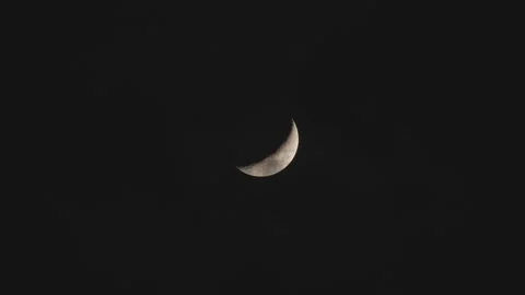 Crescendo Moon Stock Footage 154184328