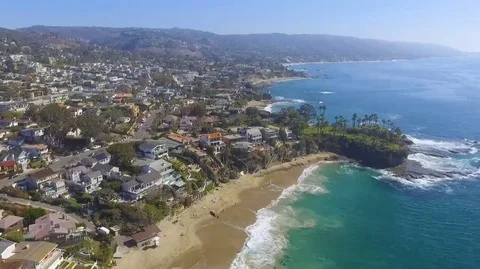 Crescent Bay, Laguna Beach, California Stock Footage 69265053