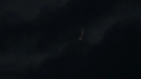 Crescent between clouds Stock-Footage 111763149