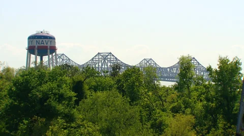 Crescent City Connection Bridge Video stock 36807788
