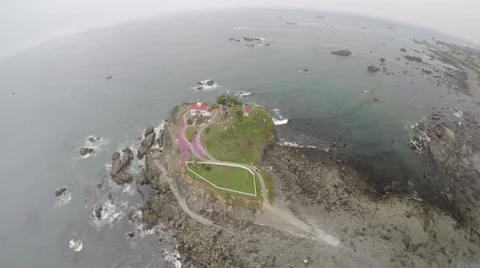 Crescent City Lighthouse 1 Stock Footage 51895513