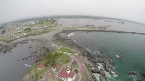 Crescent City Lighthouse 3 Stock Footage 51895557