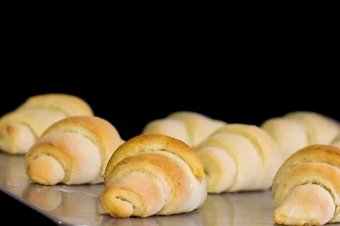 Crescent dinner rolls Stock Photos