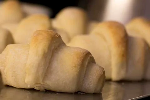 Crescent dinner rolls Stock Photos