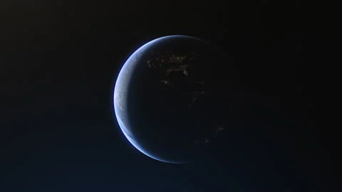 Crescent Earth Stock Footage