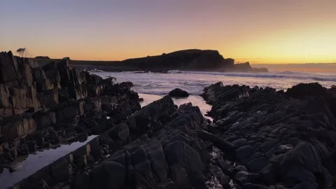 Crescent Head Sunrise Stock Footage 244573889