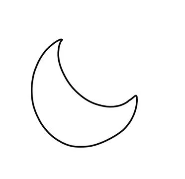 A crescent Stock Illustration