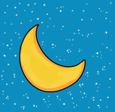 A crescent Stock Illustration
