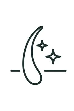 Crescent Moon and Stars Vector Line Art Illustration Ilustración de archivo