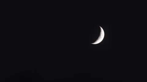 Crescent moon Stock-Footage 91089838