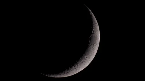 Crescent moon Stock Footage 92322382