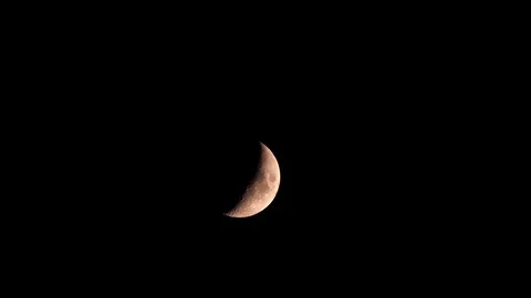 Crescent Moon Stock Footage 115564641