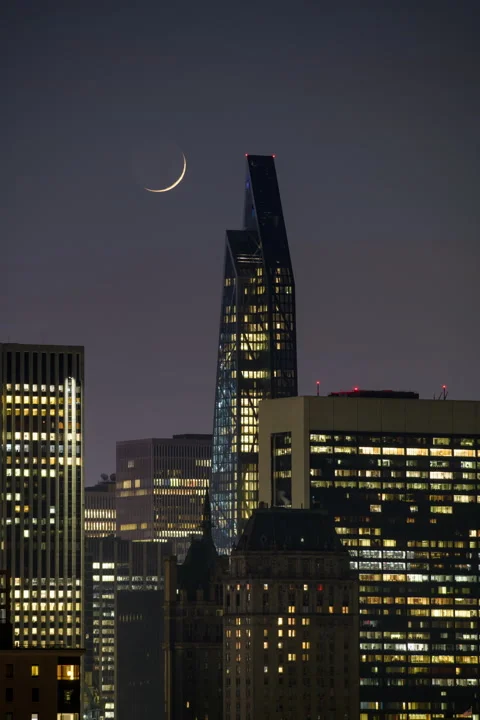 Crescent Moon Stock Footage 146716966