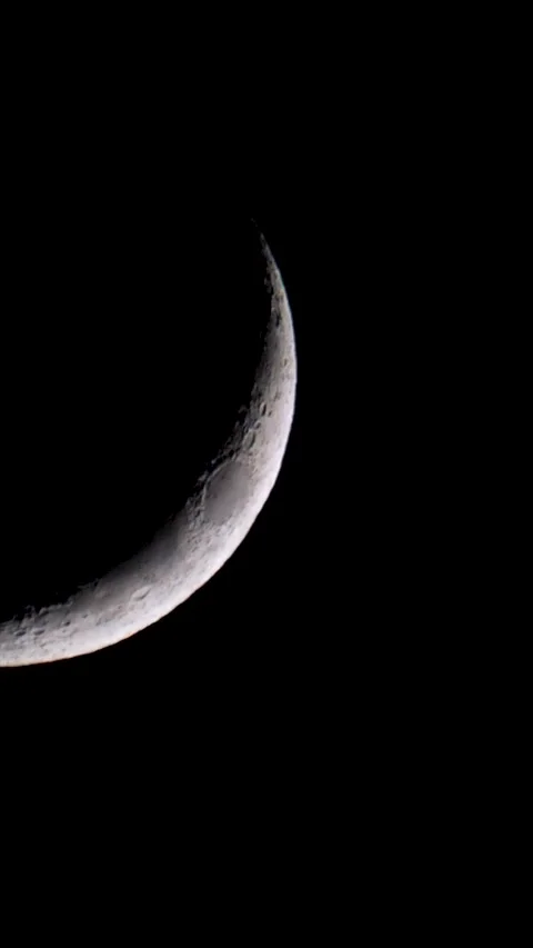 Crescent moon Stock Footage 300978782