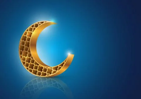 Crescent moon Illustrazione stock