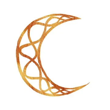 Crescent moon, Illustrazione stock
