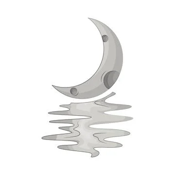 Crescent Moon Illustration Stock Illustration