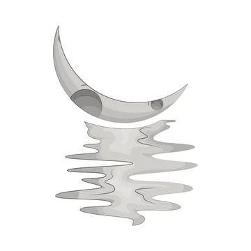 Crescent Moon Illustration Stock Illustration