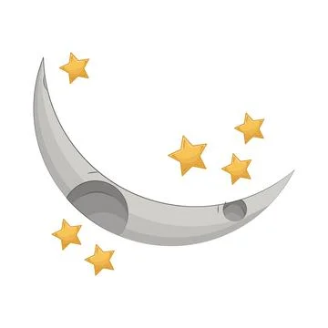 Crescent Moon Illustration Stock Illustration
