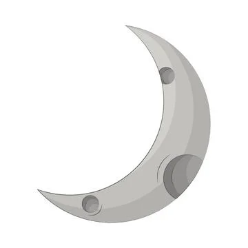 Crescent Moon Illustration Stock Illustration