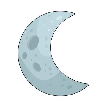 Crescent Moon illustration Stock Illustration