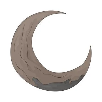 Crescent Moon illustration Ilustração Stock