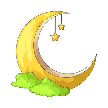 Crescent Moon illustration Stock Illustration