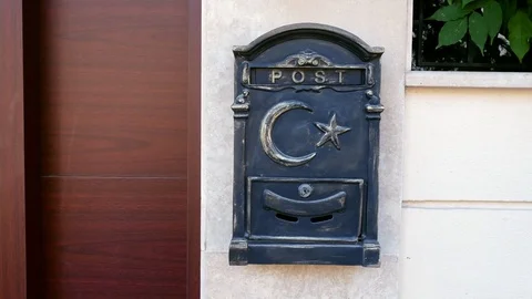 Crescent Moon Mailbox Video stock 83141905