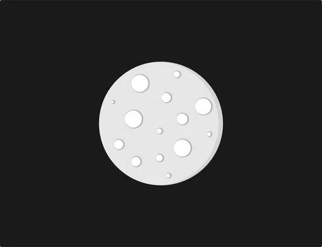 Crescent, moon, night icon. Vector illustration. Stock Illustration