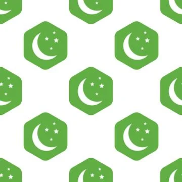 Crescent moon pattern Stock Illustration