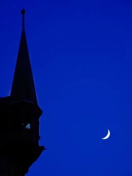 Crescent moon Stock Photos