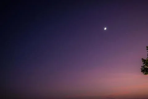 Crescent moon Stock Photos