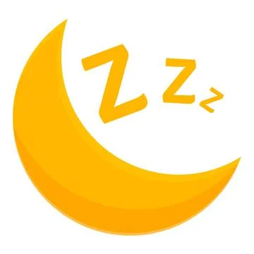 Crescent moon sleeping under the night sky 스톡 일러스트